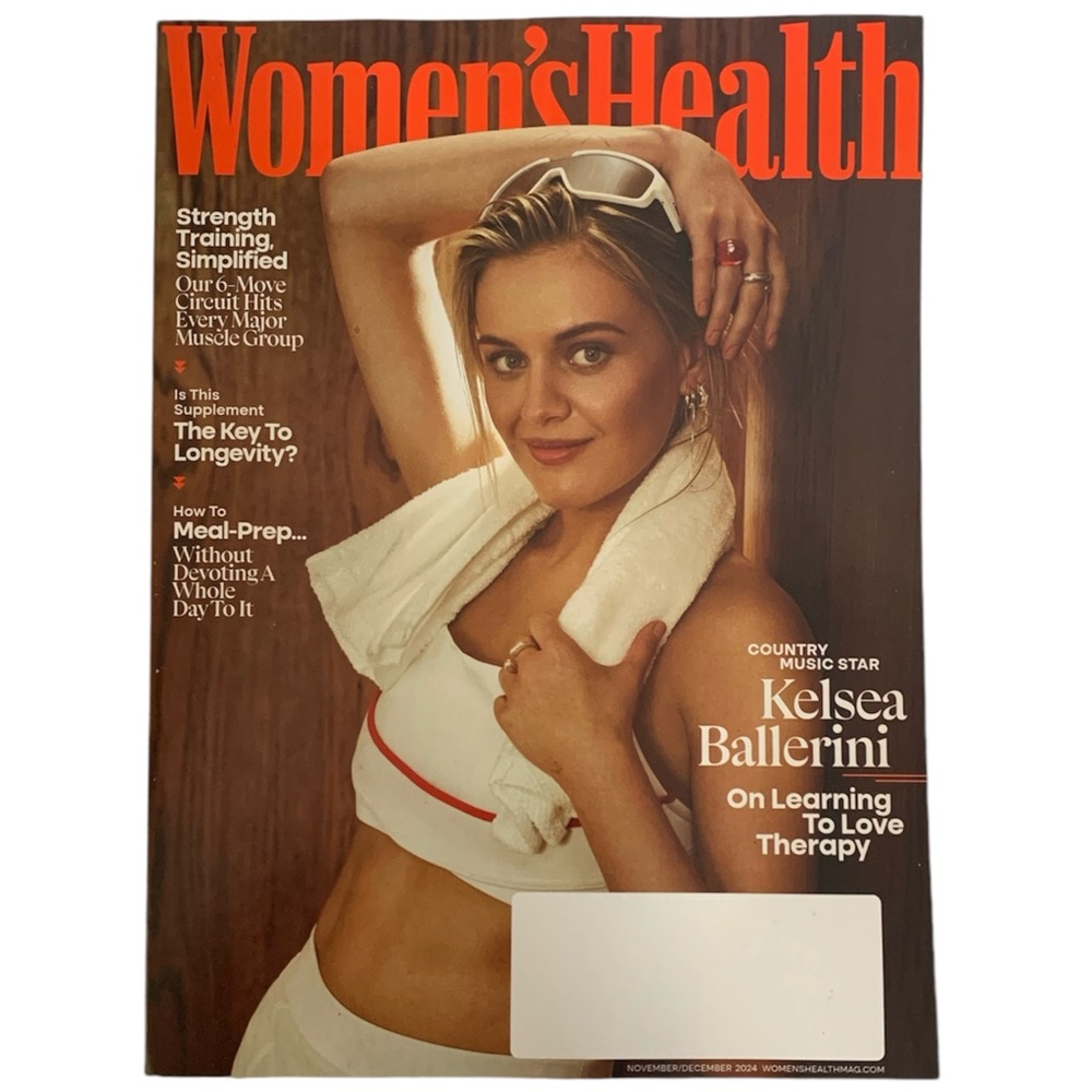 Womens Health Magazine November December 2024 Kelsea Ballerini Therapy Meal Prep